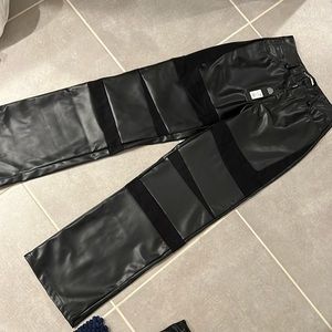 Faux Leather Moto Pants